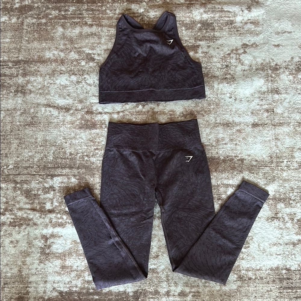 Gymshark Purple/Gray Matching Set